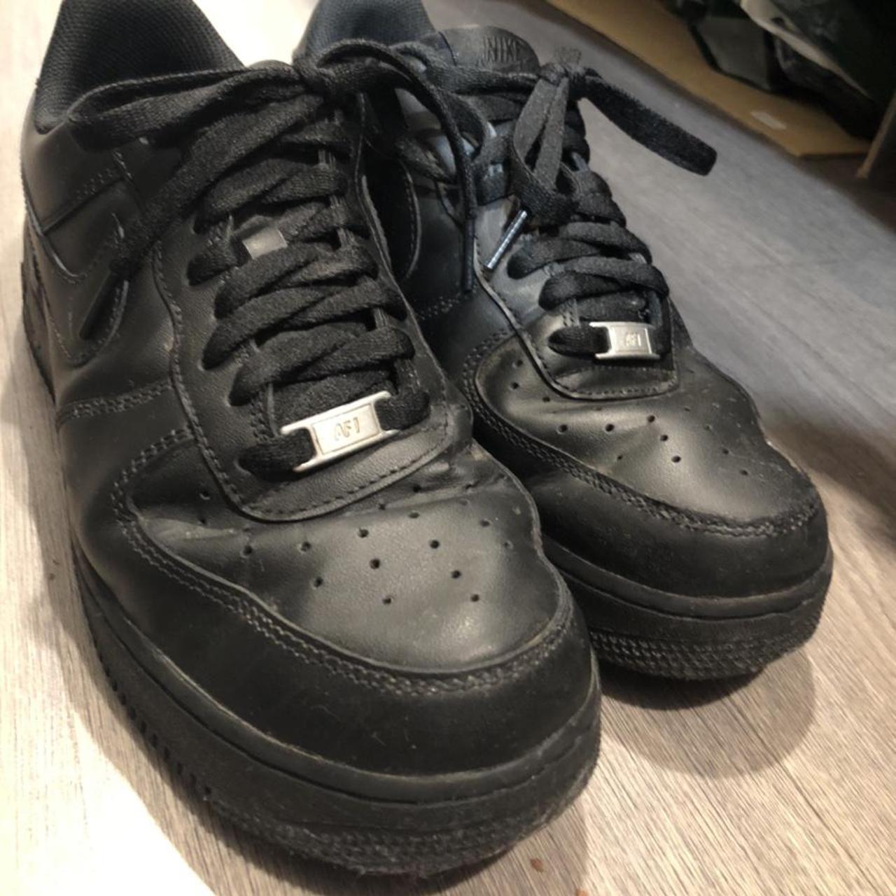 More pics for of Nike Black Air Force 1 for @Archiet04 - Depop