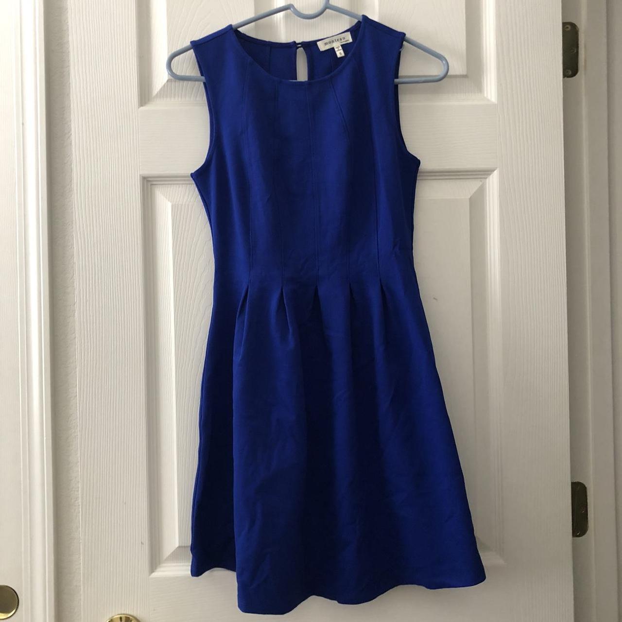 Blue dress in a size small. Never worn *DEPOP... - Depop