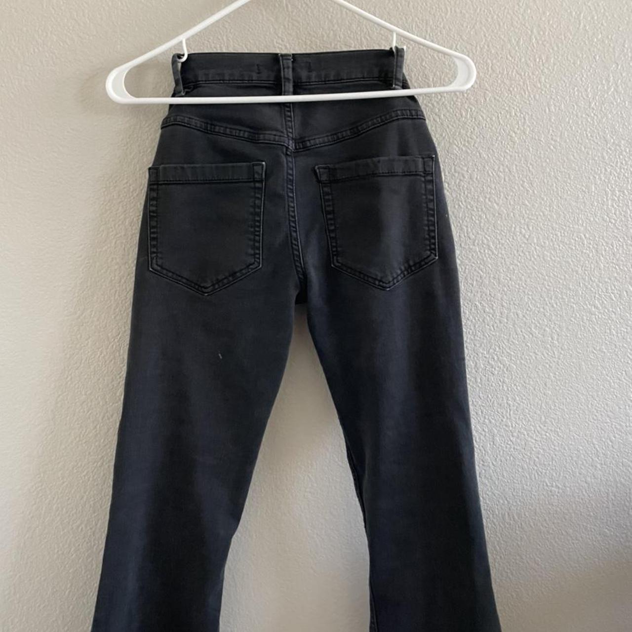 free people black flare jeans 🖤 *size 24 *in perfect... - Depop