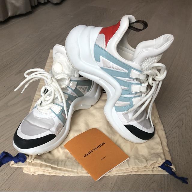 Louis Vuitton white archlight sneakers size 38 (us - Depop