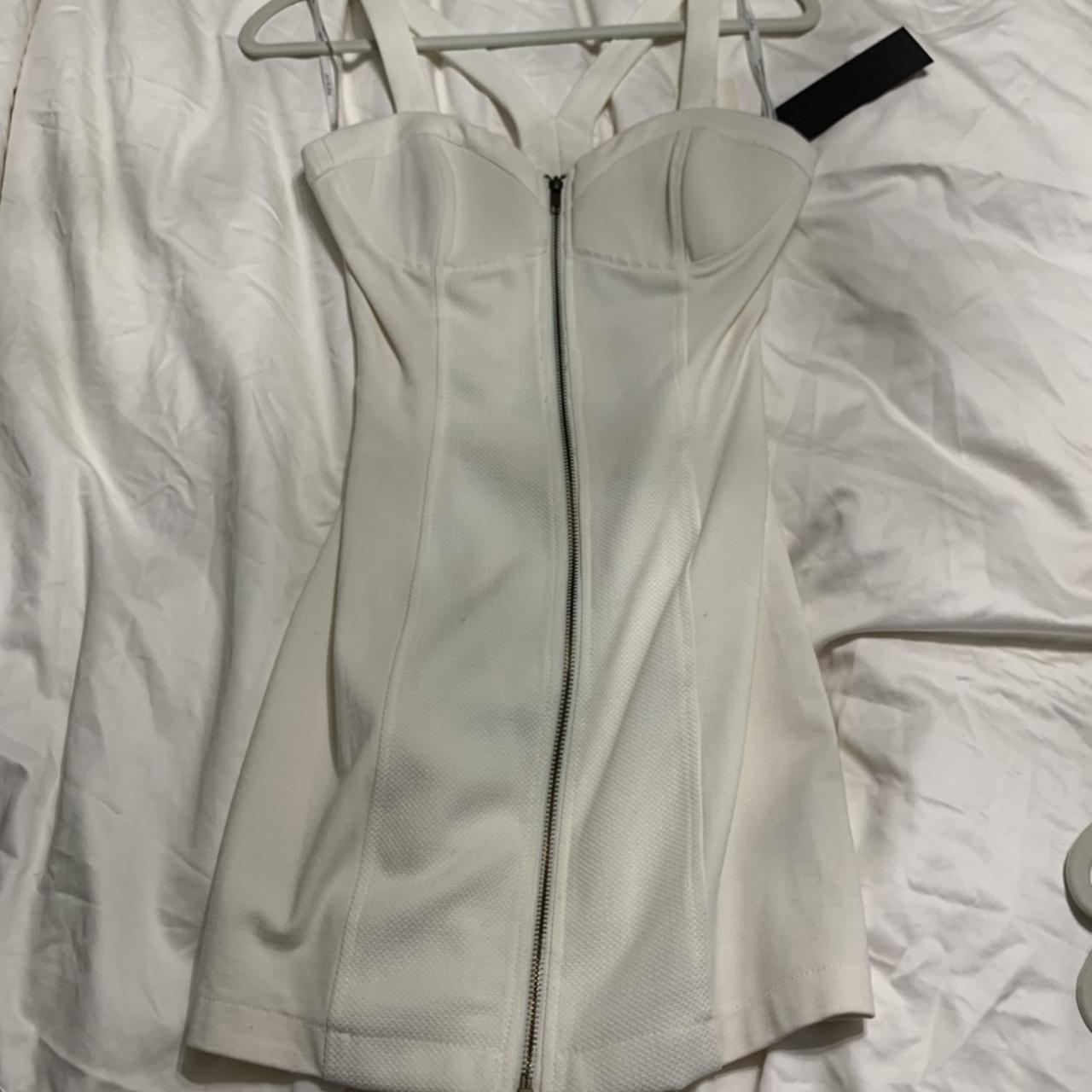 White going out dress Never worn BRAND NEW WITH... Depop