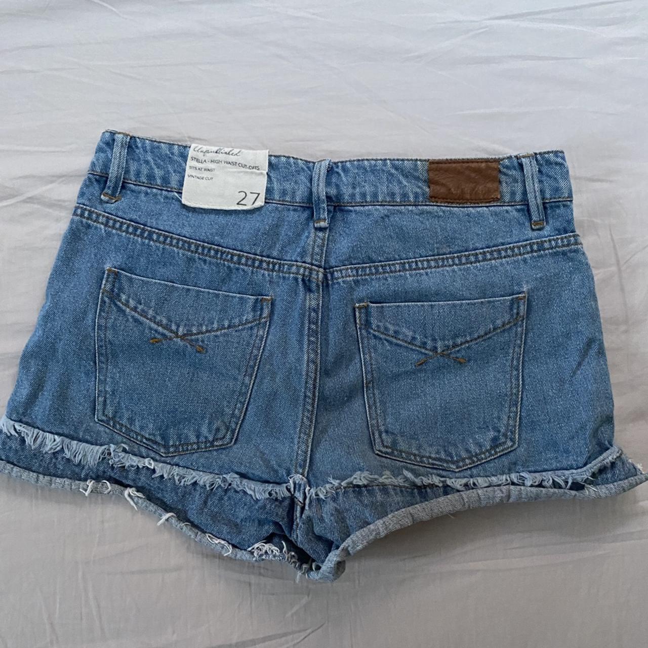 Denim shorts. Perfect for summer. Only worn a couple... - Depop