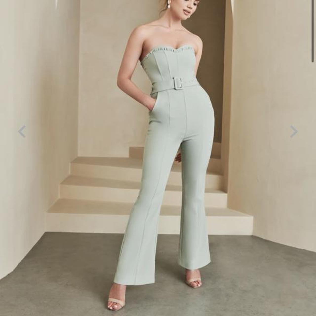 lavish alice green jumpsuit