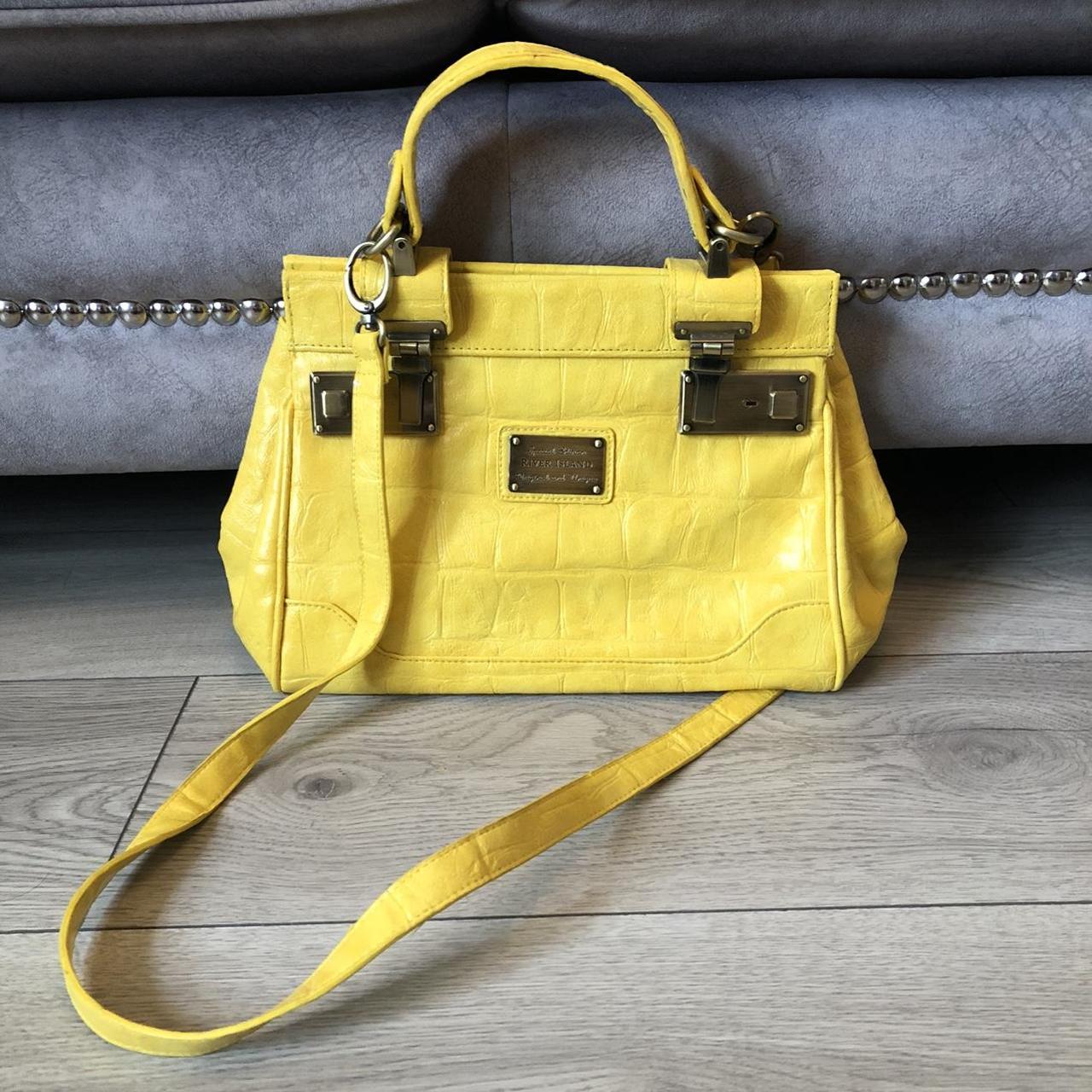 River island yellow bag online