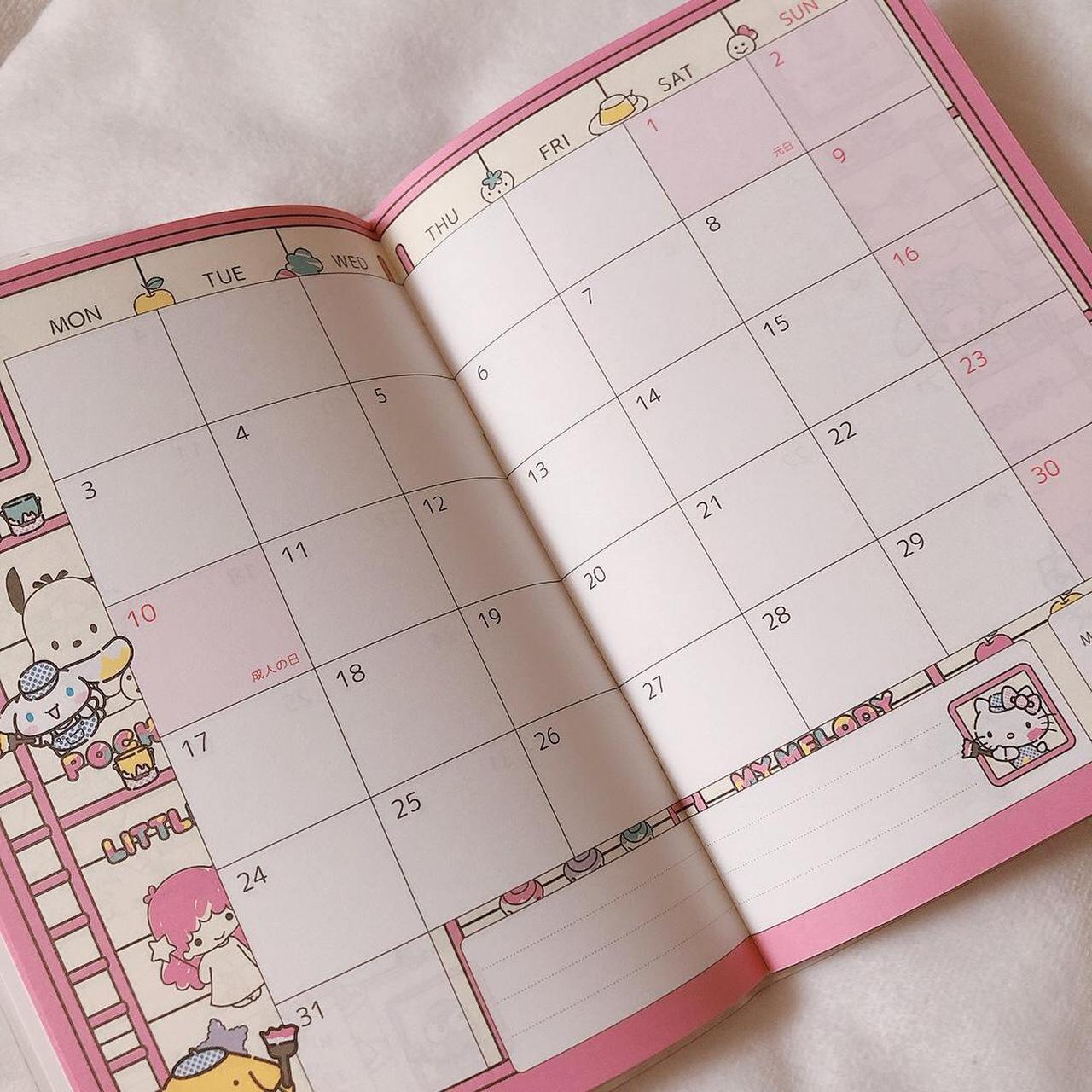 💕 2022 sanrio characters monthly planner / datebook... - Depop