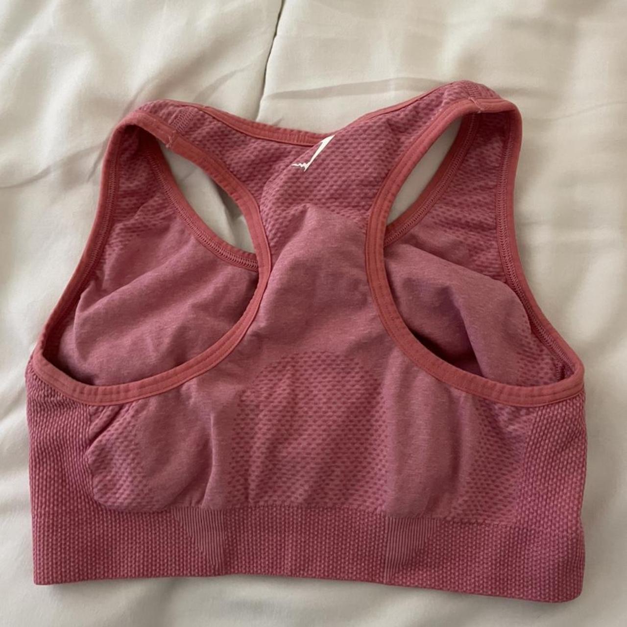 Gymshark vital seamless sports bra pink - super cute... - Depop