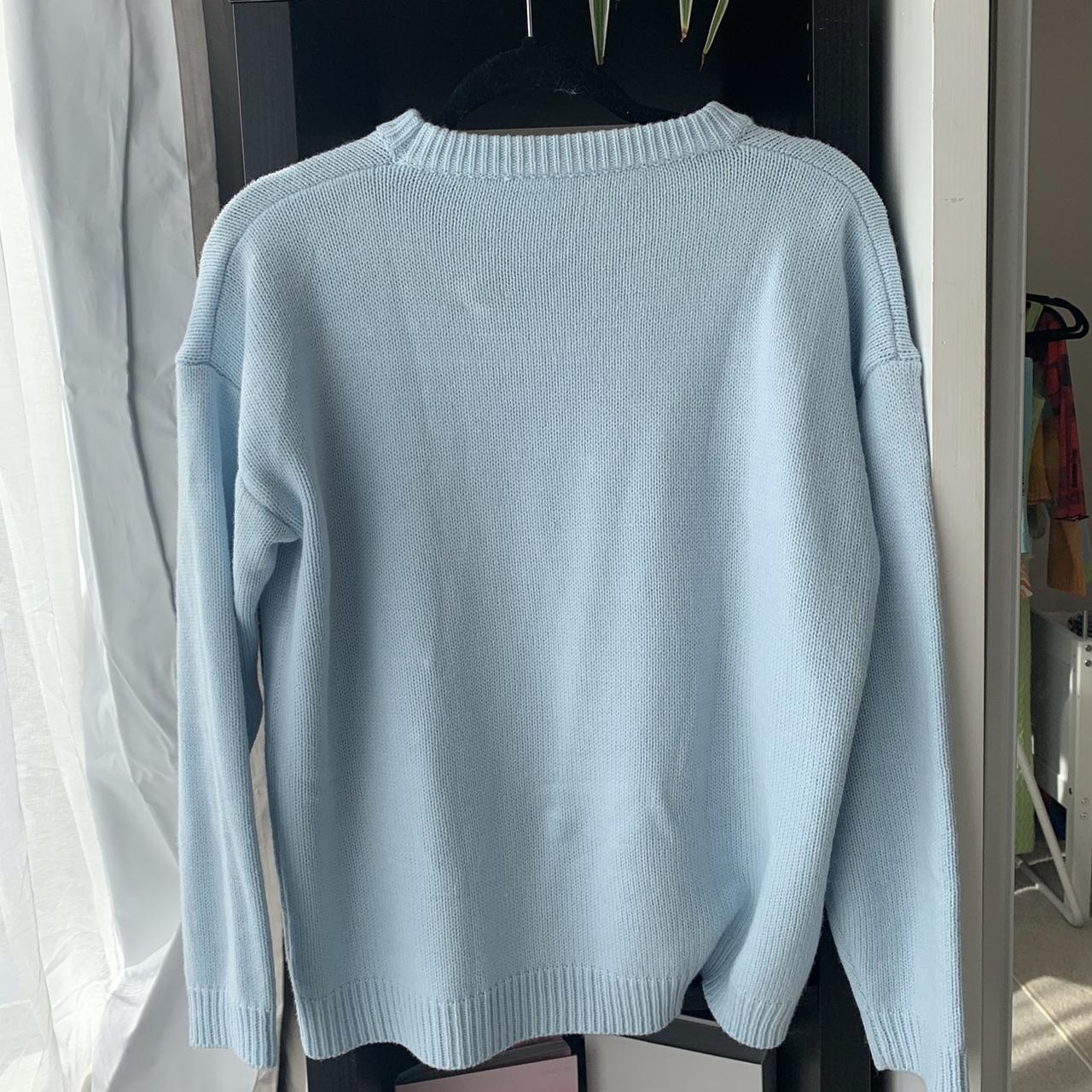 Women's Blue and Navy Jumper | Depop