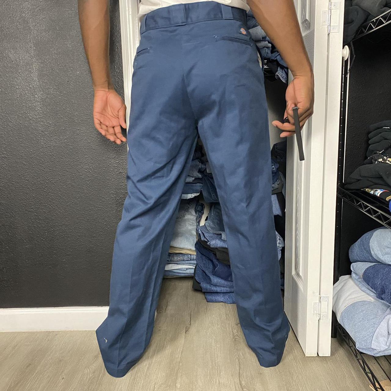 Soft Dark Blue Dickies Original Fit Chino Pants Depop