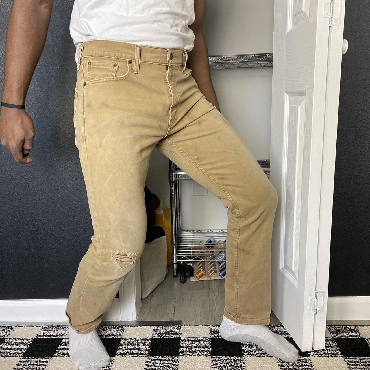 tan levi skinny jeans