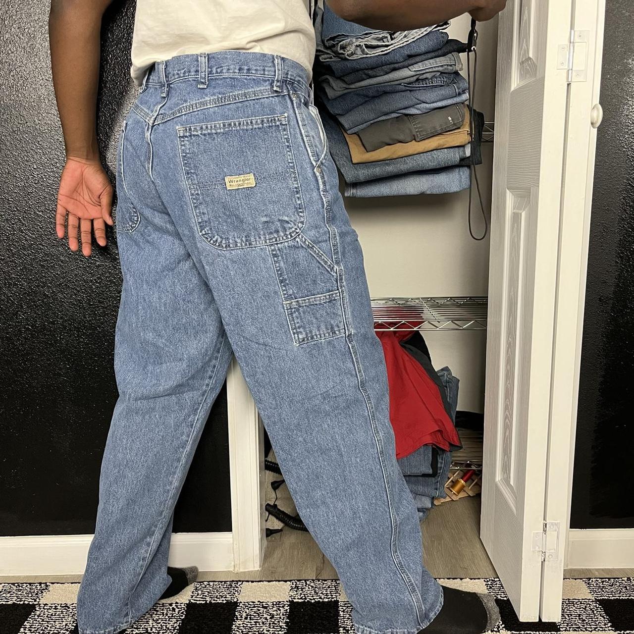 stacked men jeans