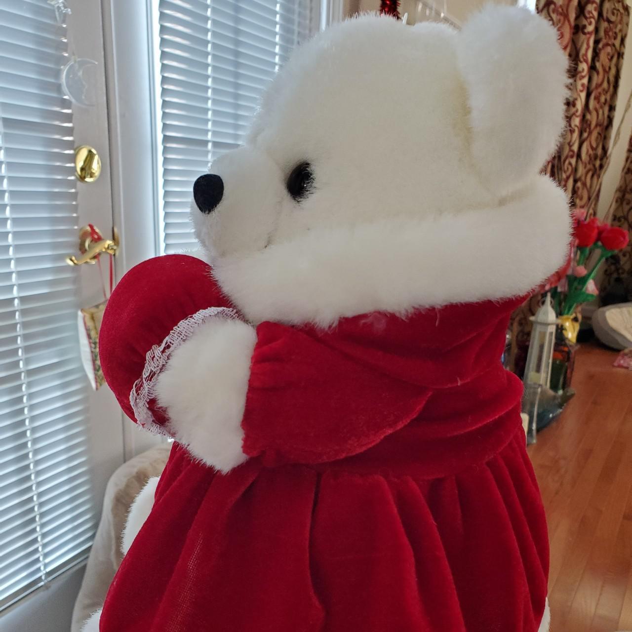 Product Image 2 - Beautiful White Christmas Teddy Bear!!