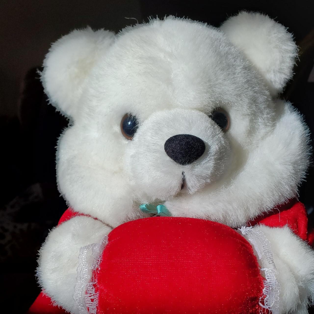 Product Image 4 - Beautiful White Christmas Teddy Bear!!