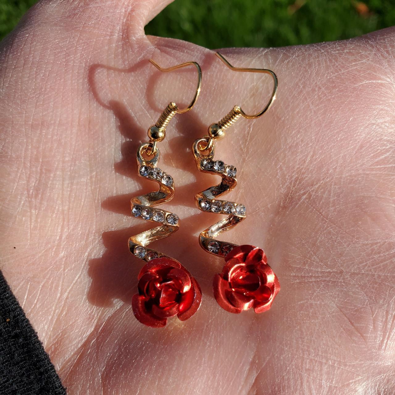 Women's Red and Gold Jewellery