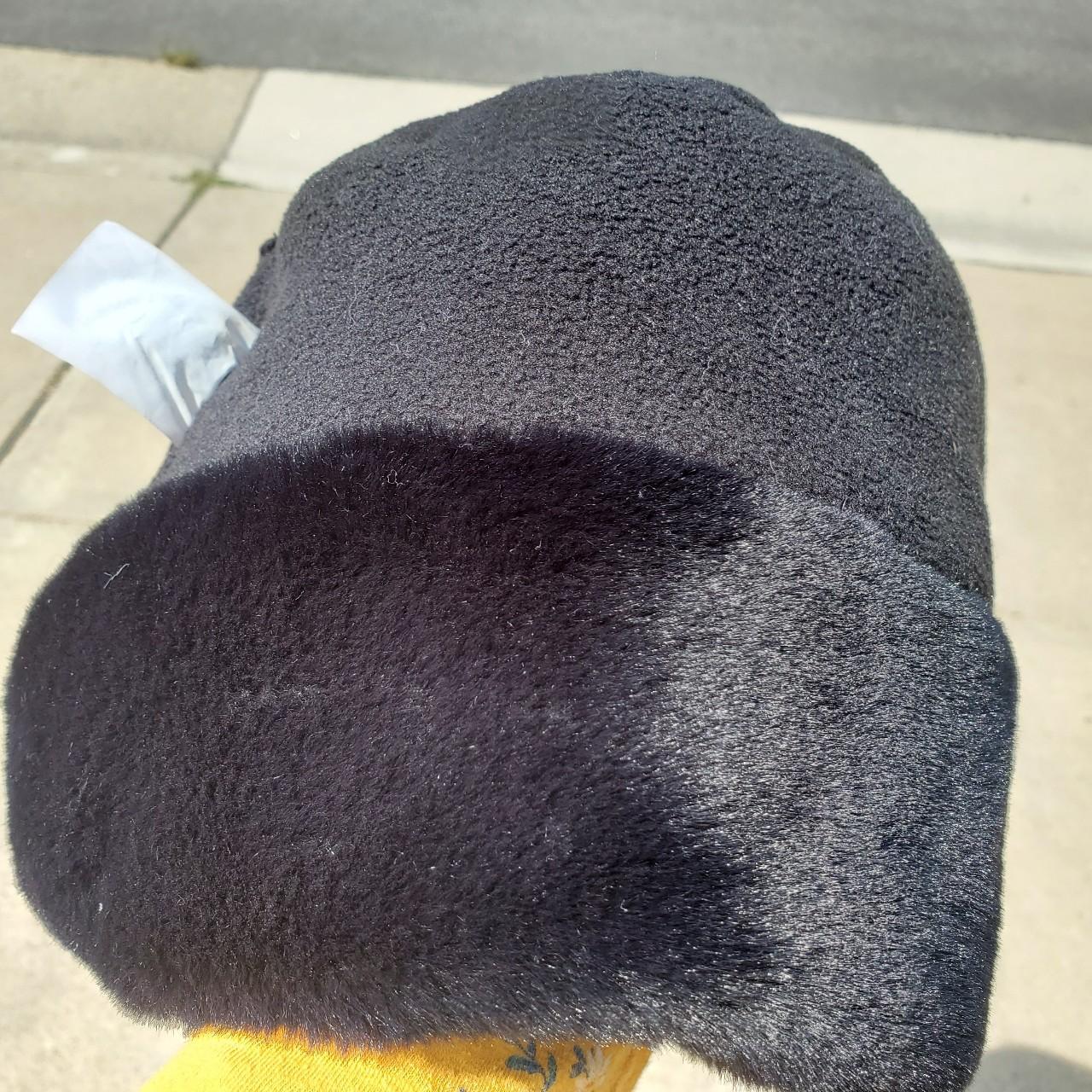 Faux fur black winter hat in good condition! Bought... - Depop