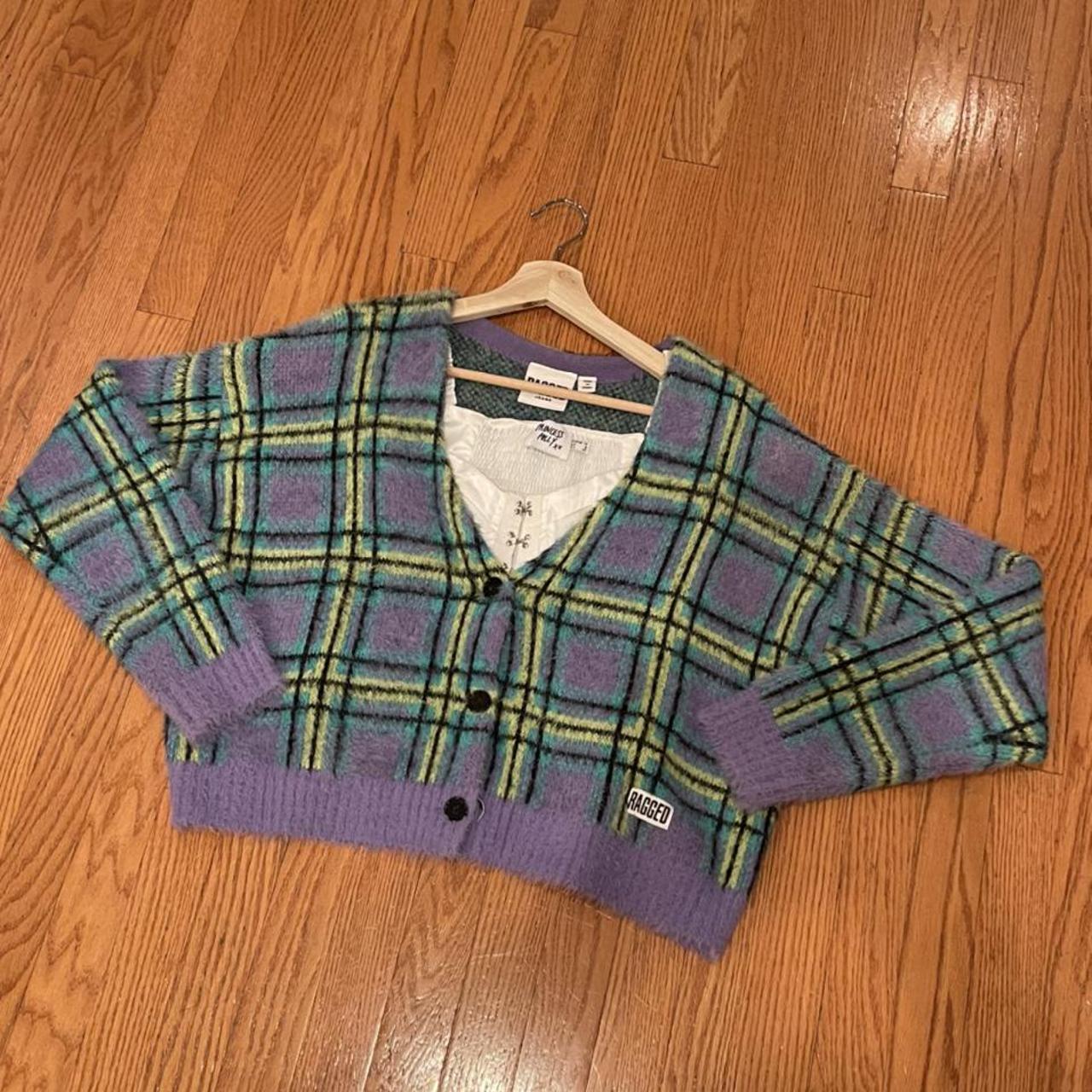 The Ragged Priest Women's Purple and Blue Cardigan