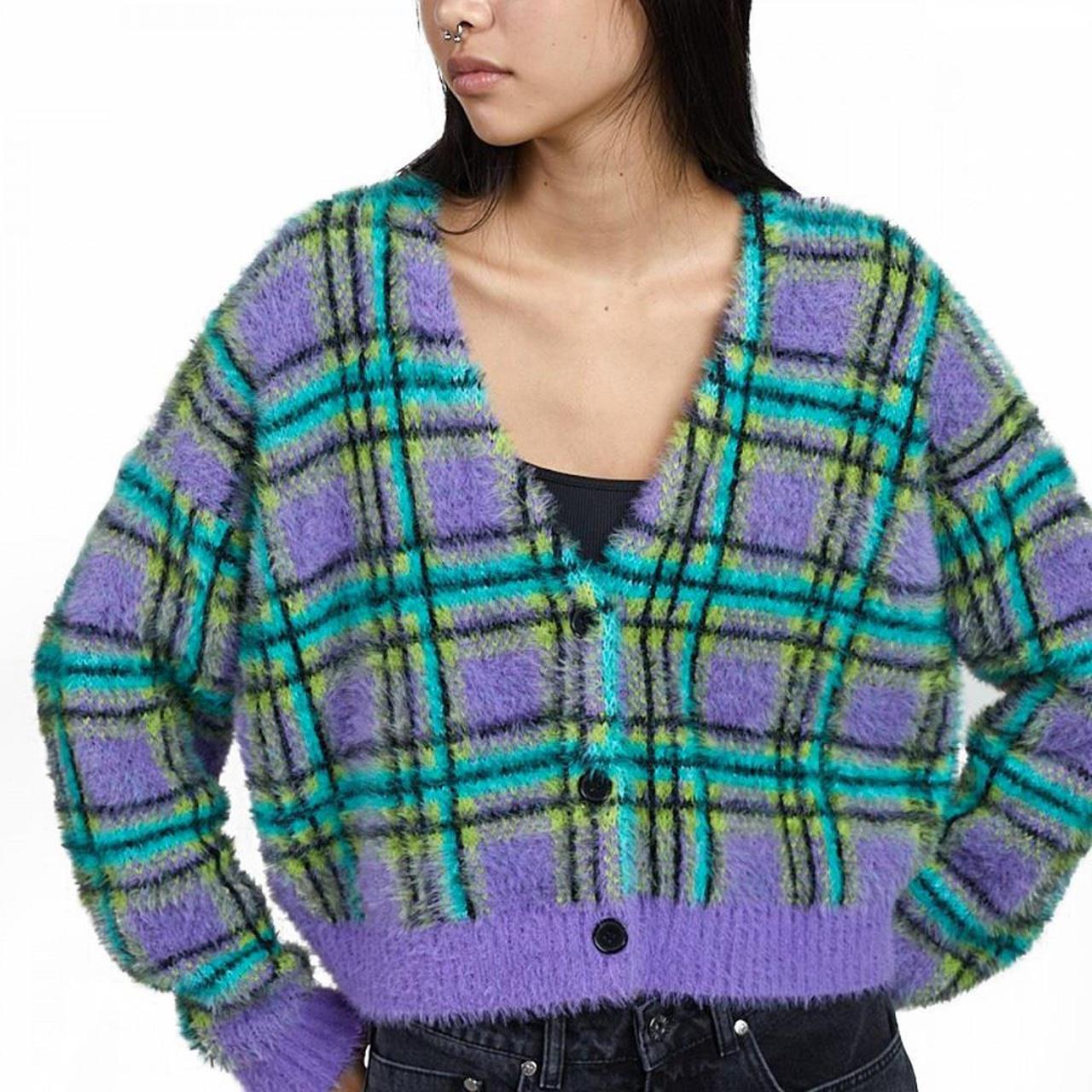 The Ragged Priest Women's Purple and Blue Cardigan (4)