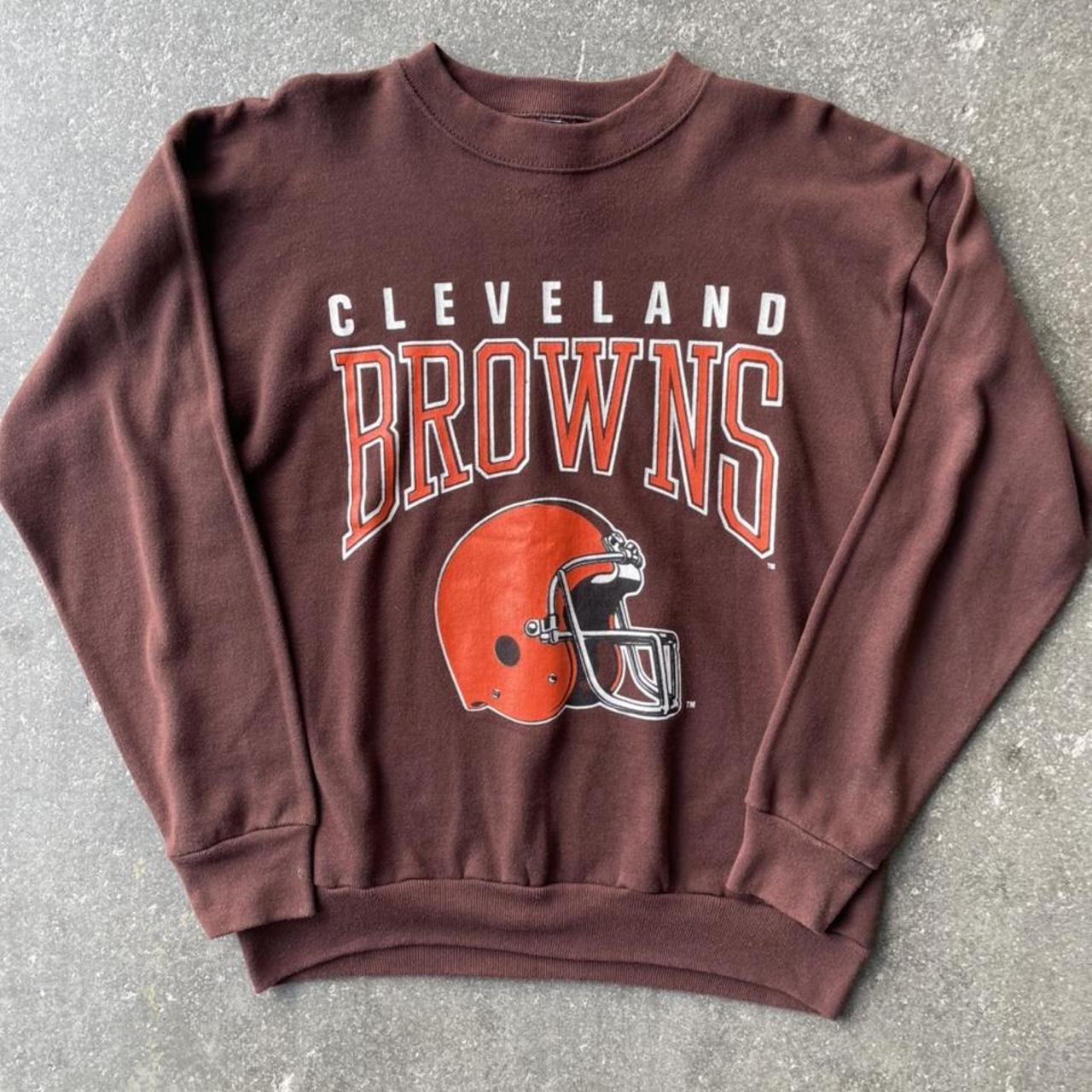 80s Cleveland Browns crewneck sweatshirt. In... - Depop