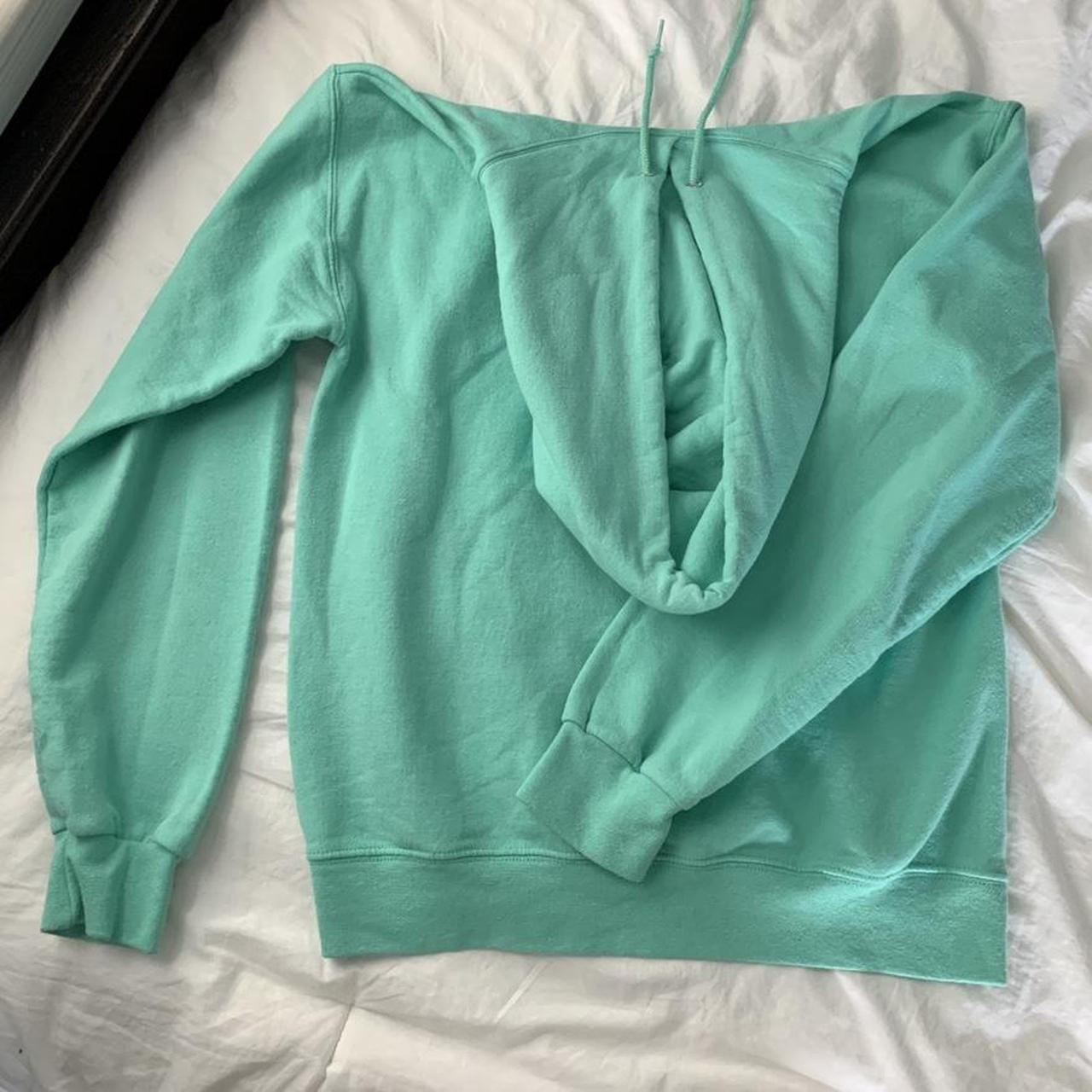 Hannah Meloche Teal The End Hoodie Size Small