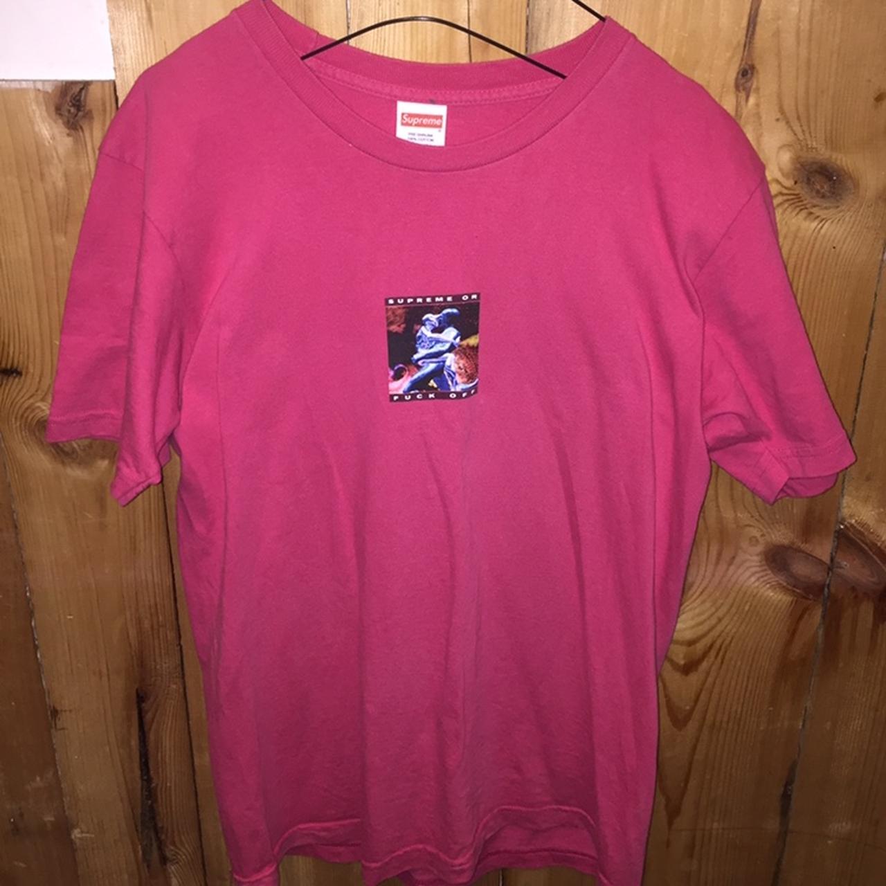 Name: supreme alphabet silk fuck you button up shirt - Depop