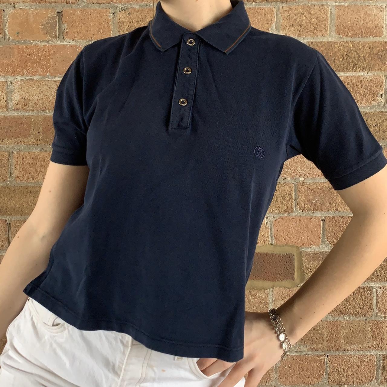 GUCCI Polo Shirt Navy Blue for boys