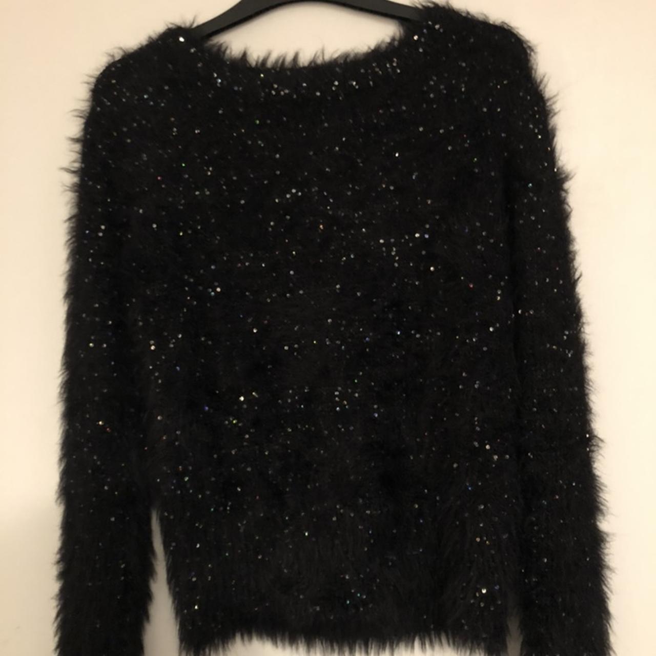 Zara black sequin clearance jumper