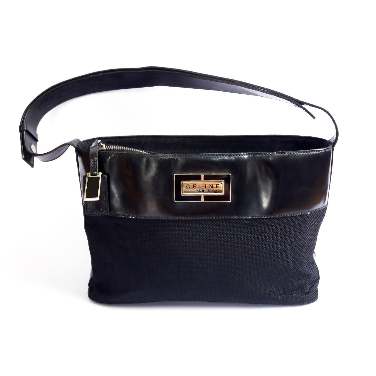 Vintage CELINE 90s black shoulder