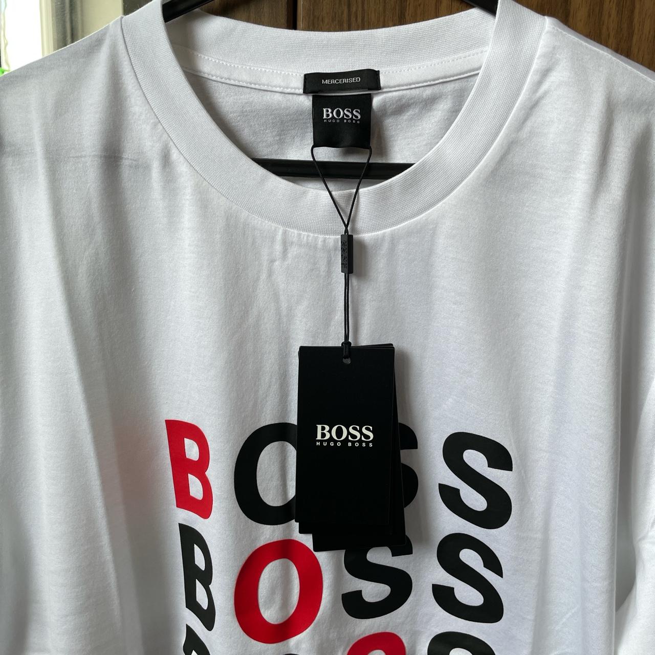 Hugo Boss crew neck tiburt 215 logo T-shirt in