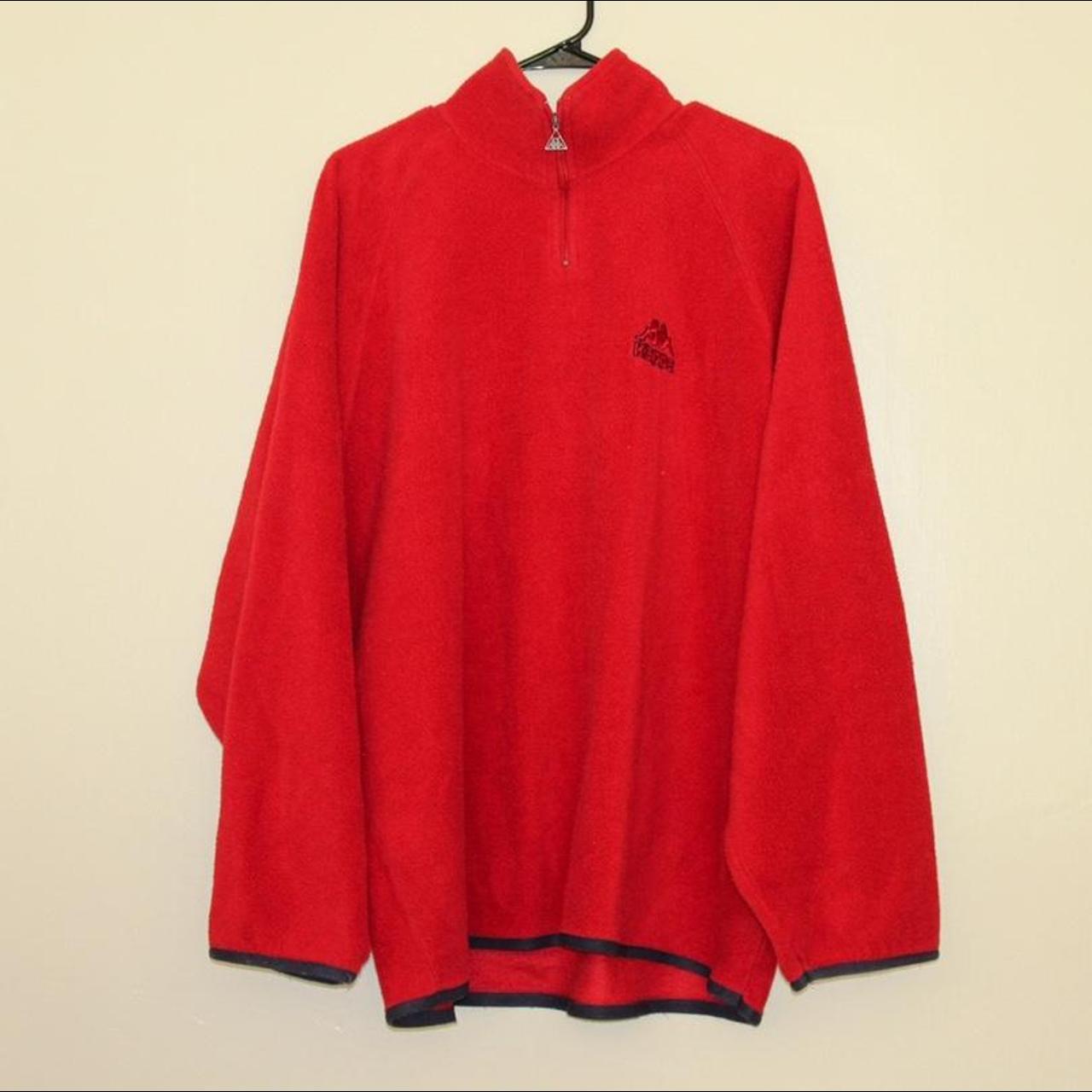 Kappa Mens Red And Navy Jumper Depop