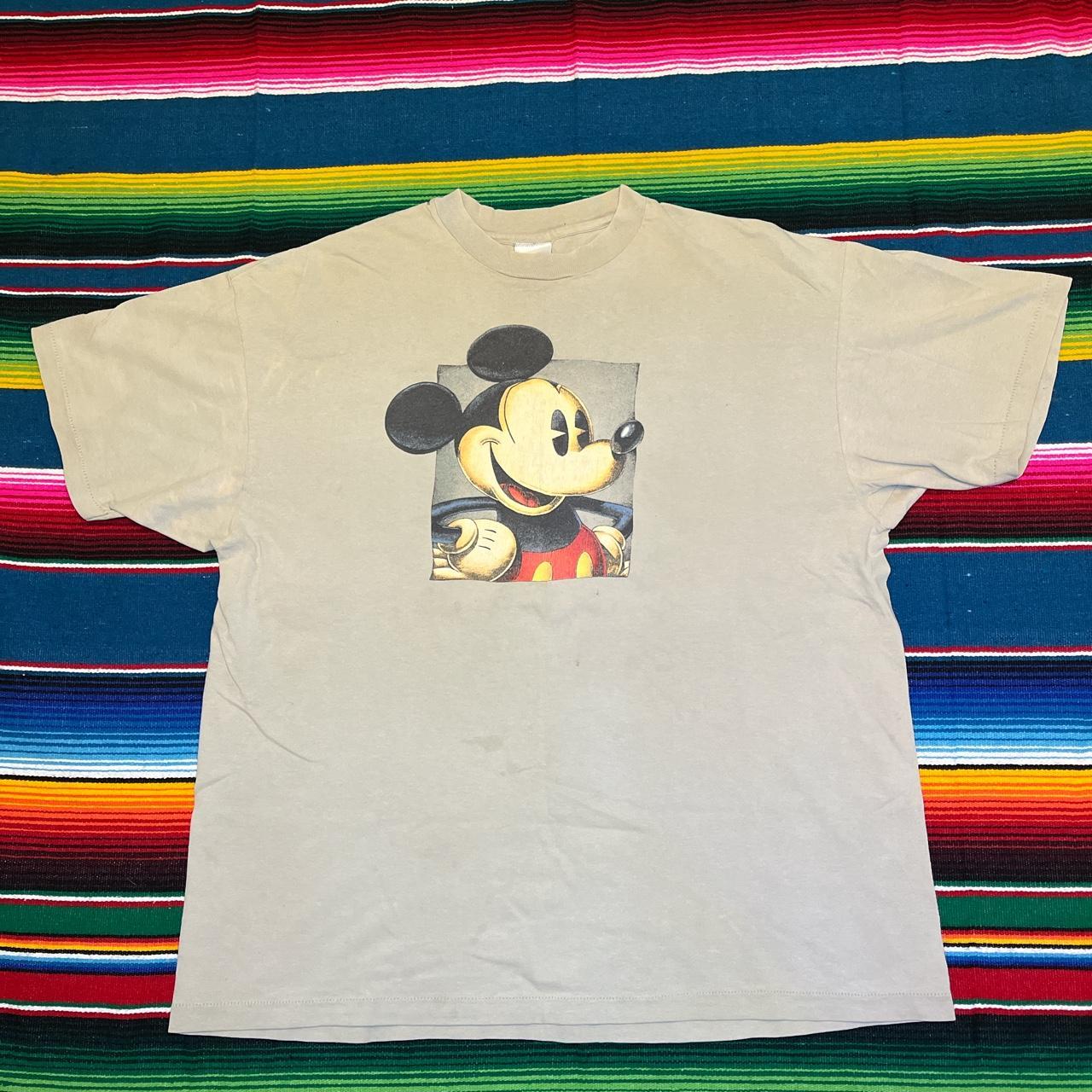 Vintage 90s Mickey USA Disney Store T-shirt Cool - Depop