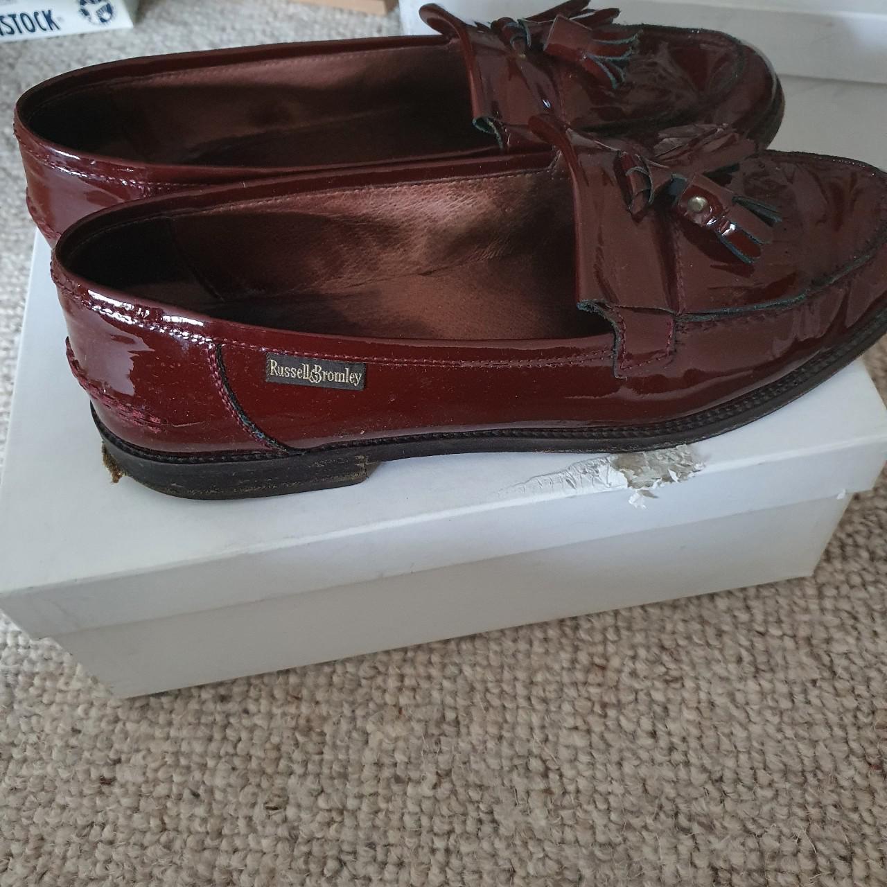 russell and bromley red loafers