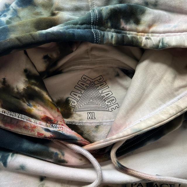 DIY Palace ice tye dyed London stronghold hoodie... - Depop