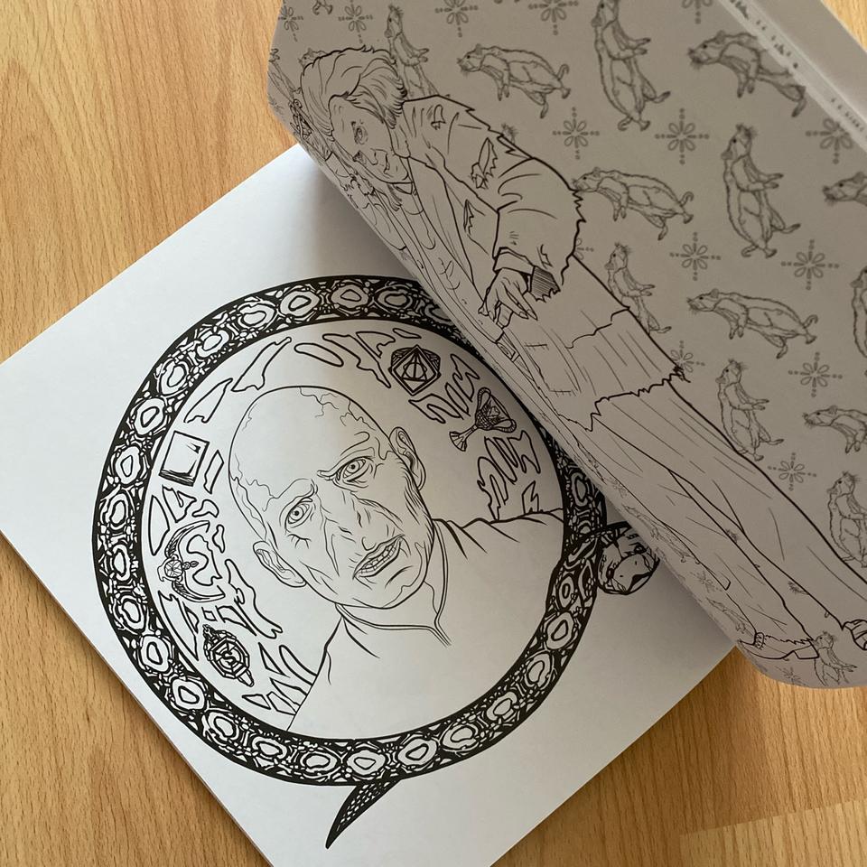 Harry Potter coloring book! 90 pages of beautifully - Depop