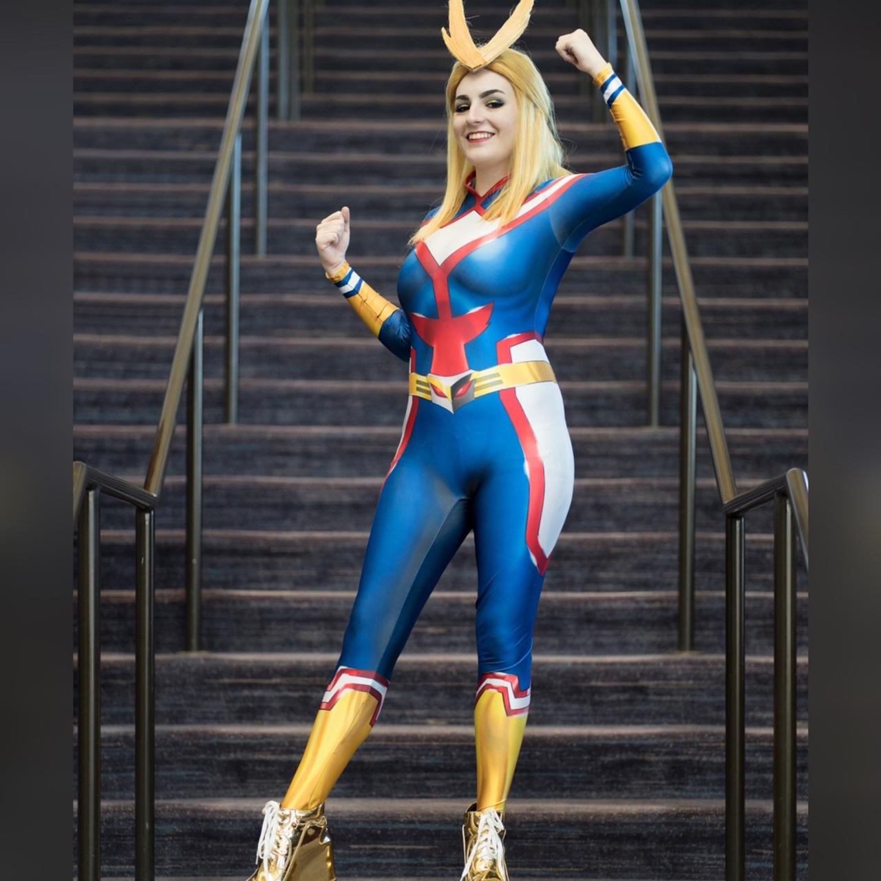 Female All Might Bodysuit Cosplay Bought from Depop