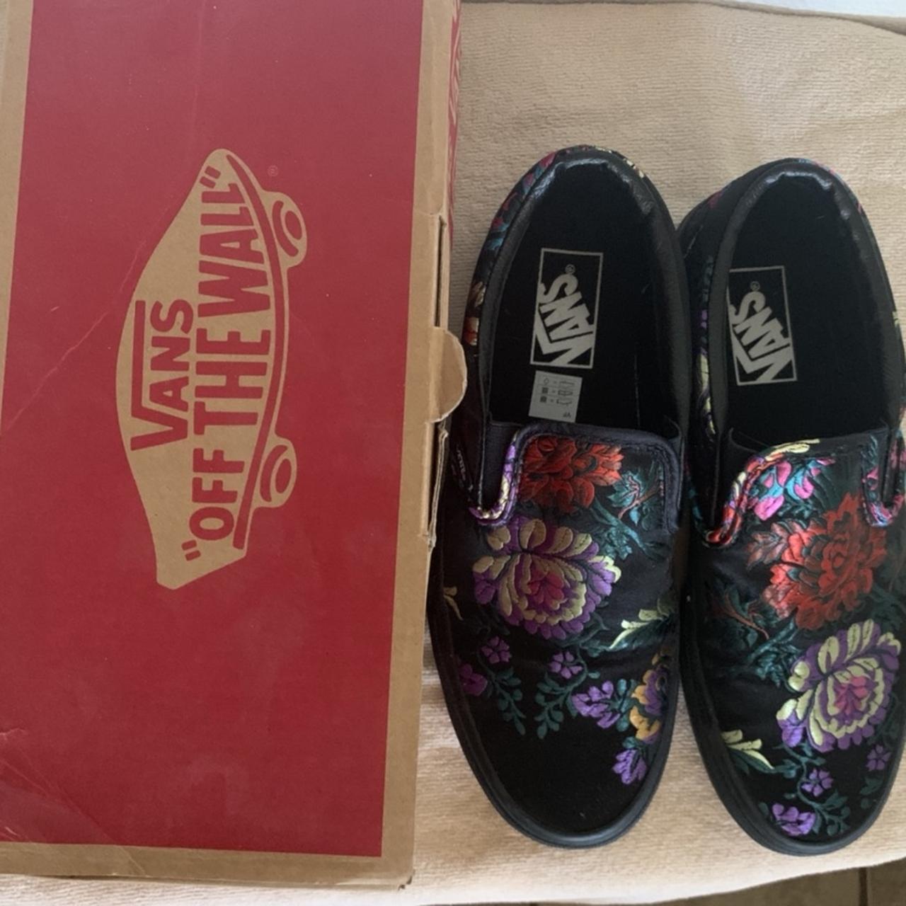 Vans festival satin slip on sale on