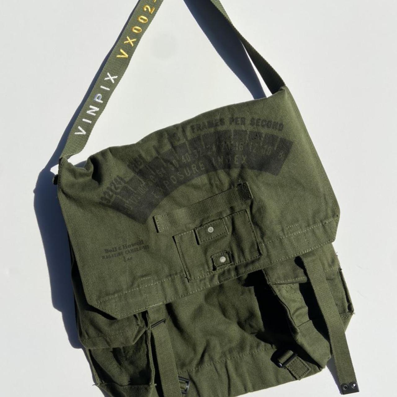 Military canvas messenger on sale bag