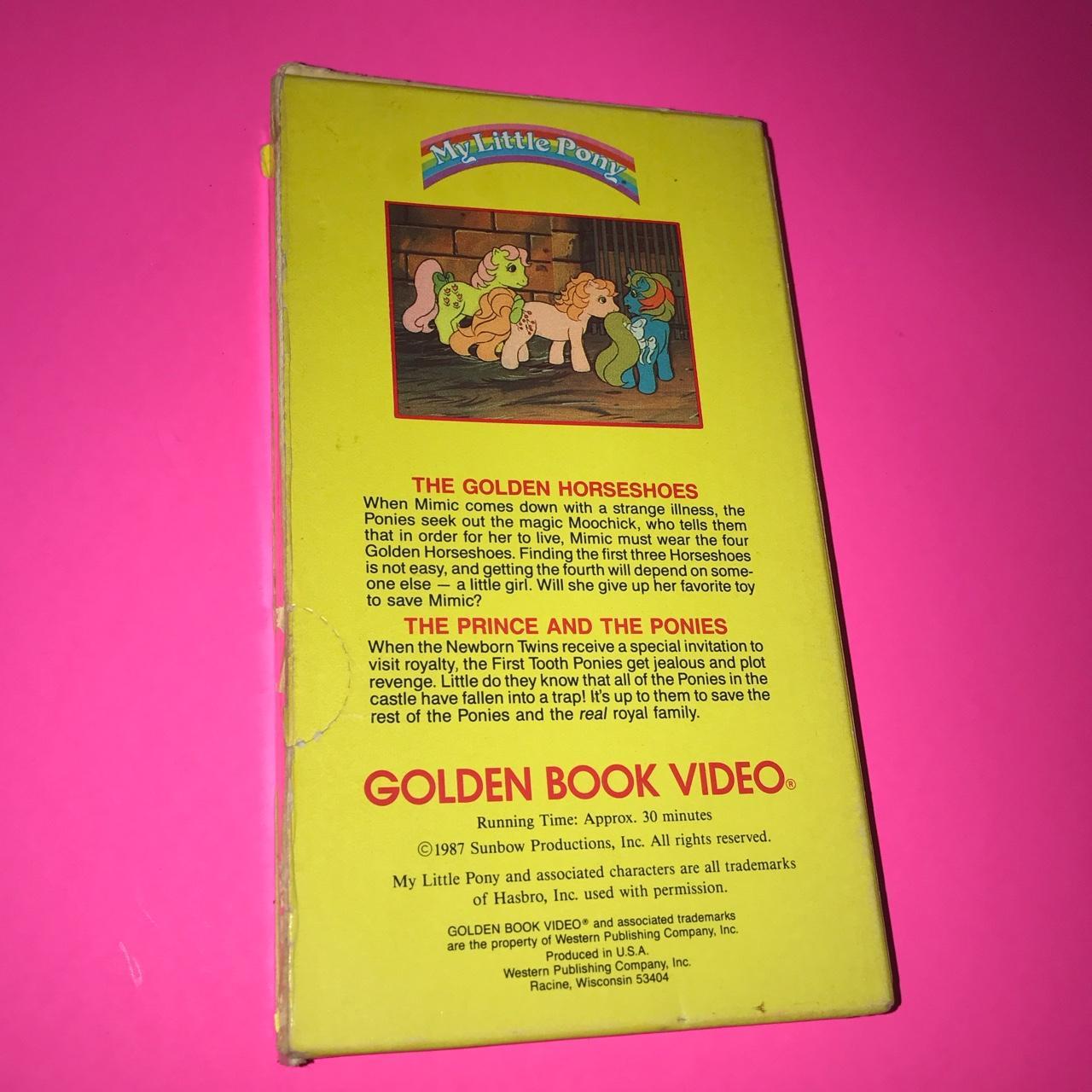 My Little Pony 🐴 🌈 A Golden Book Video Vhs Includes - Depop