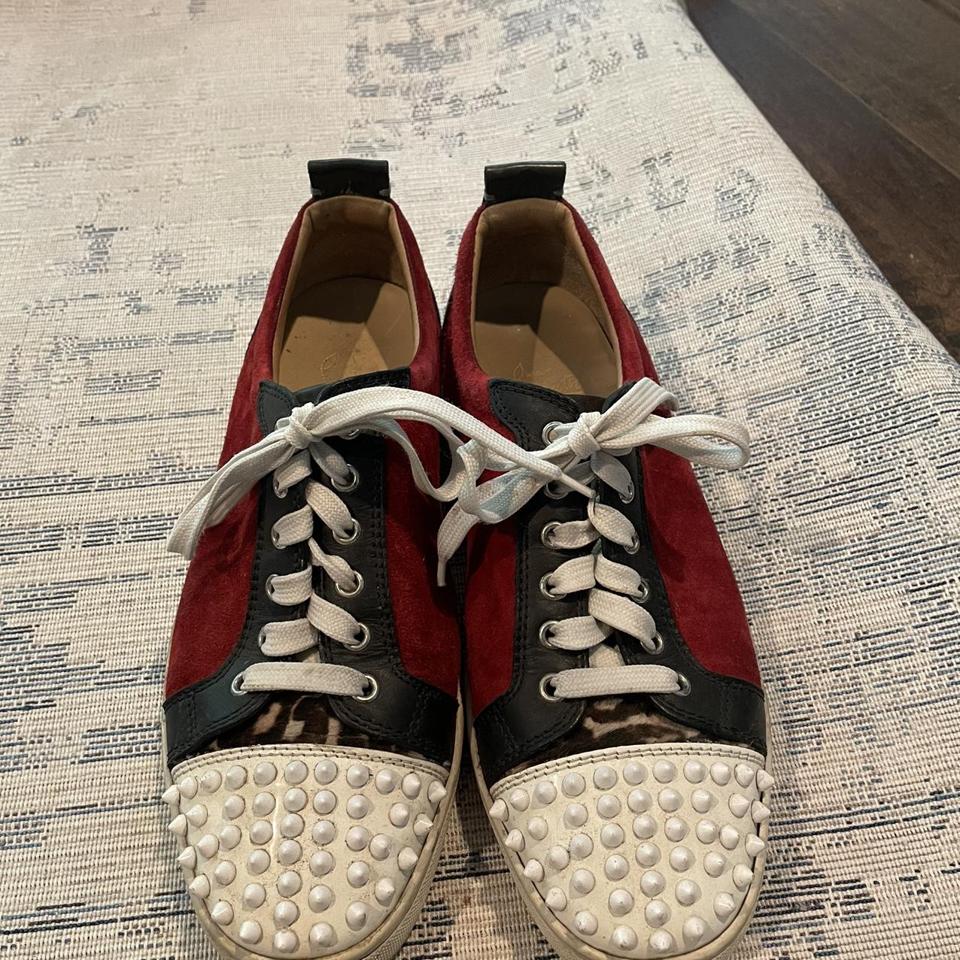 Christian Louboutin Rollerboy Flat Jacquard Logo - Depop