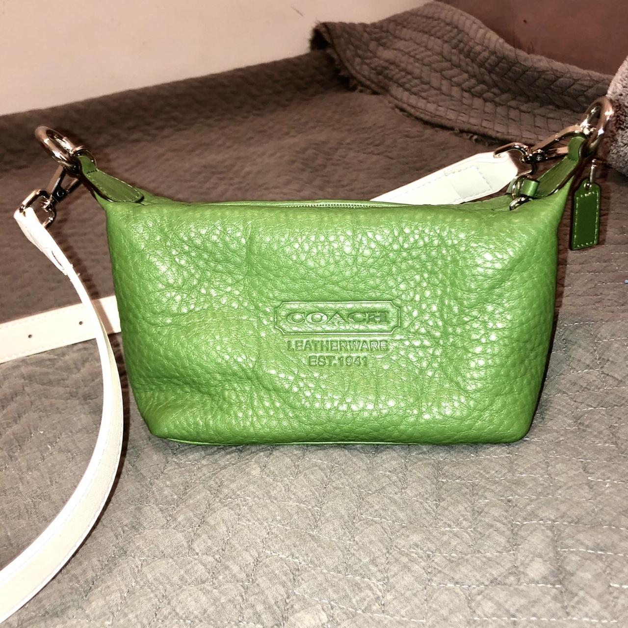 Coach Green Patent Leather Buckle Tote Satchel Bag | Trading Traveler |  Austin, TX