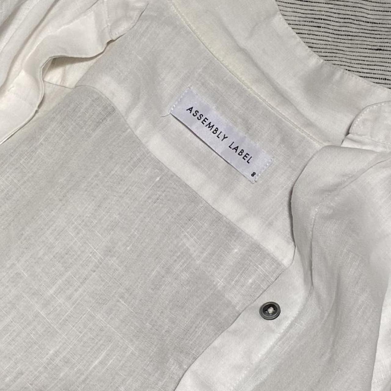 Assembly label womens linen shirt size 8 - Depop