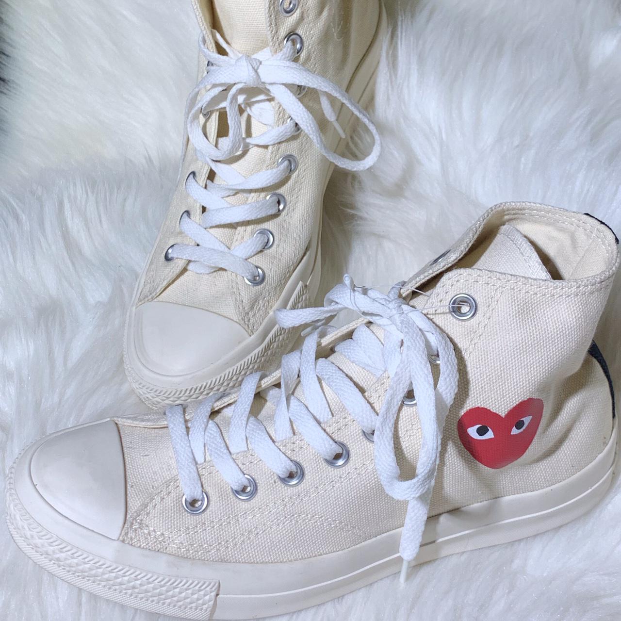 cdg converse small heart