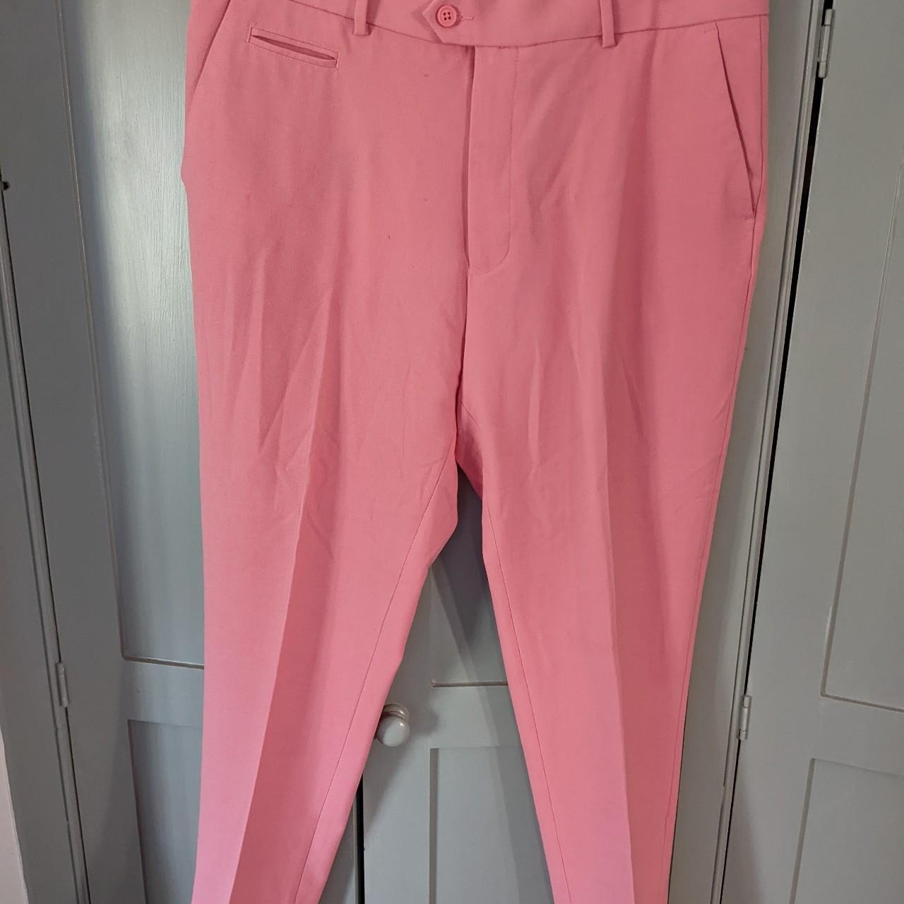 ASOS pink suit trousers. Great condition, worn a... - Depop