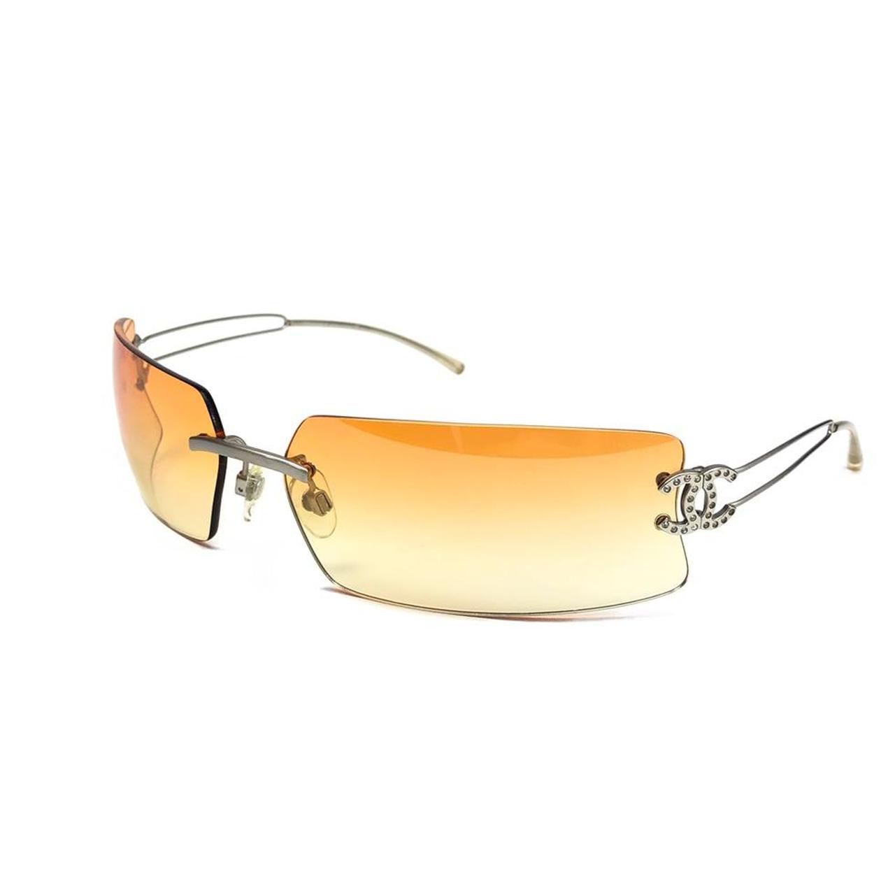 Authentic Chanel Rimless Sunglasses Condition: - Depop