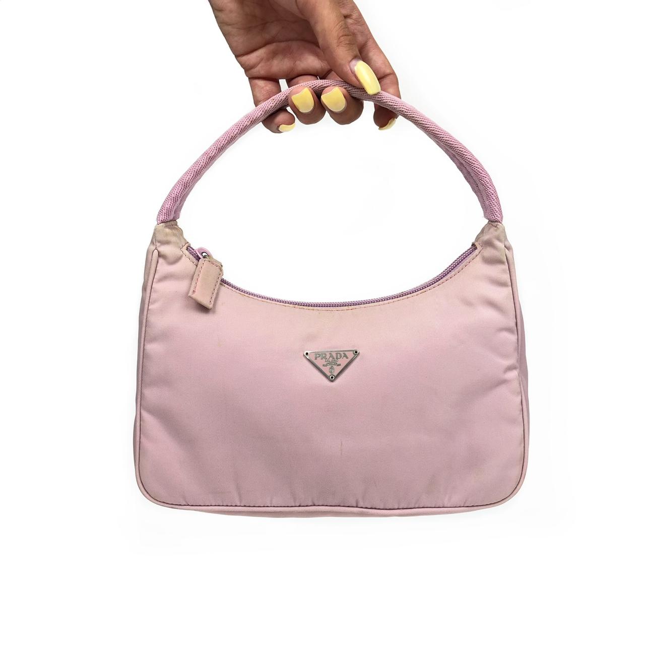 Authentic Prada Nylon Mini Hobo Bag Size: Height: - Depop