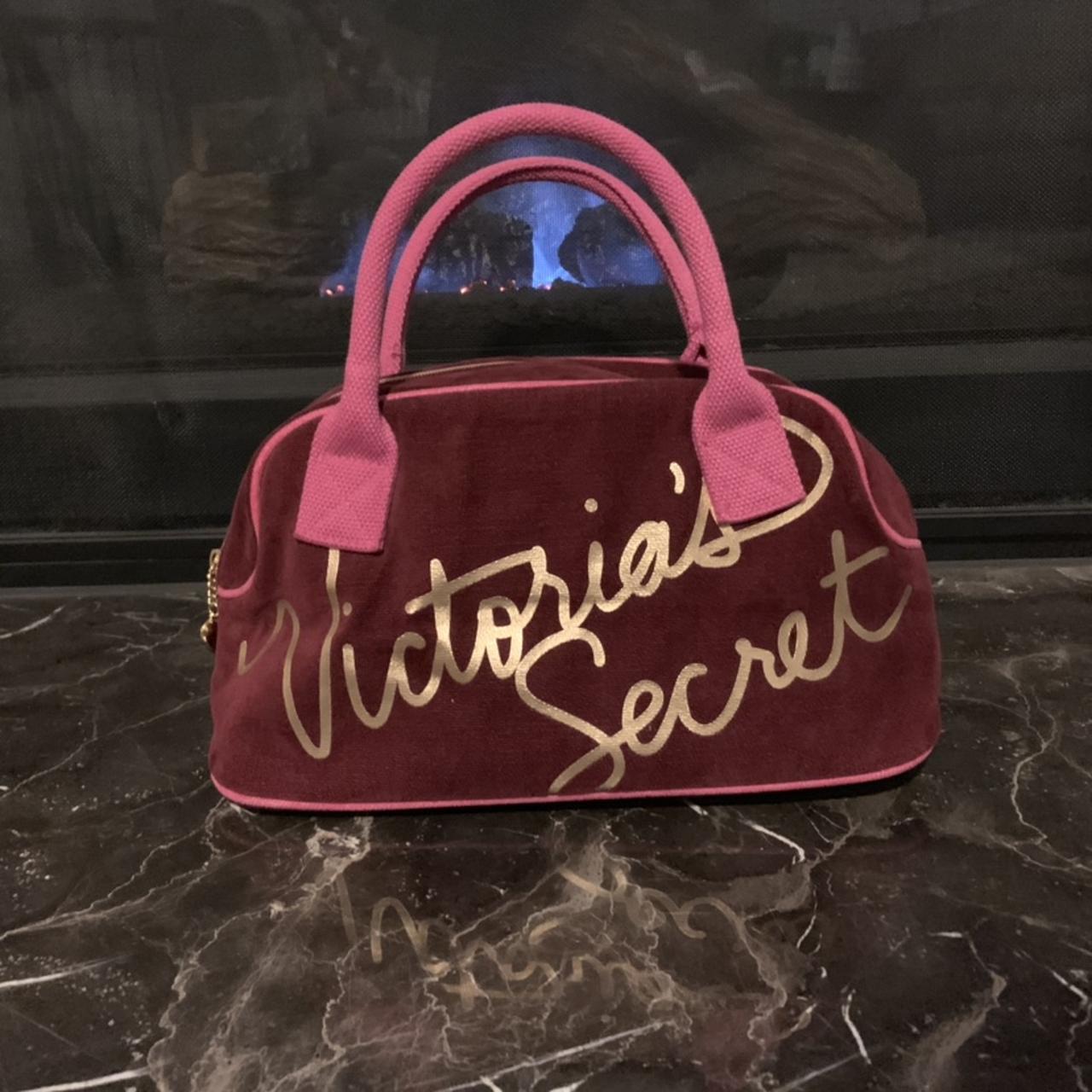 Vintage Victoria’s secret pink maroon purse with