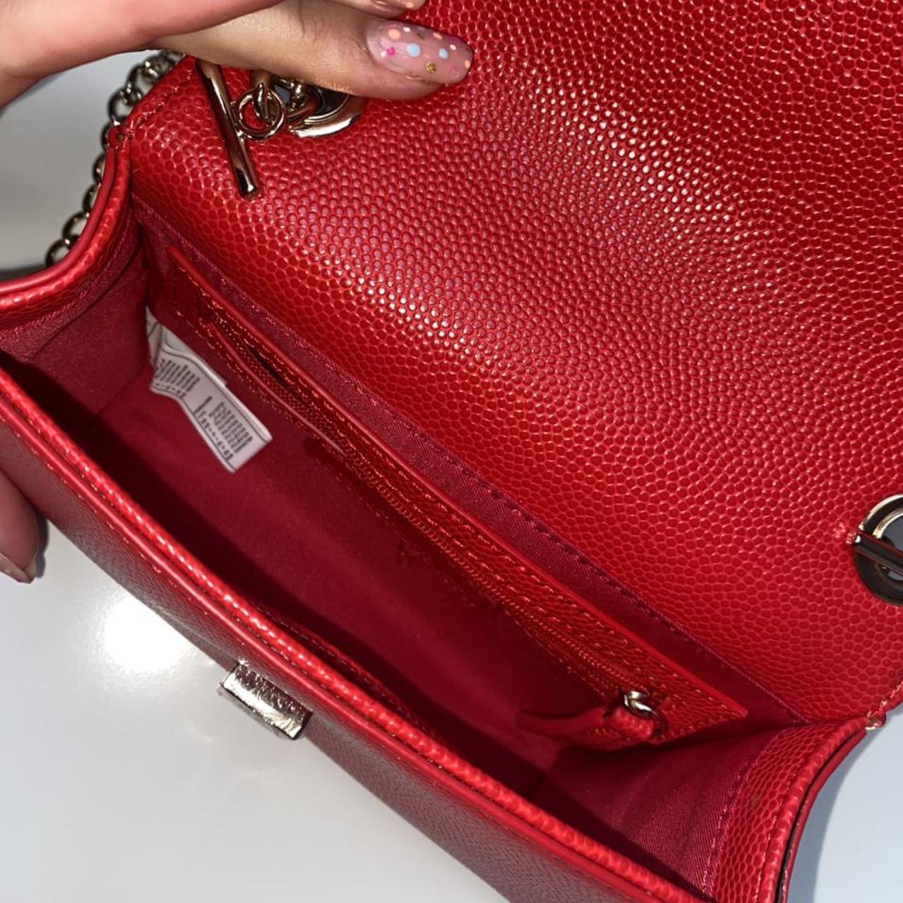 Valentino Bags Divina Chain Shoulder Bag in red. - Depop