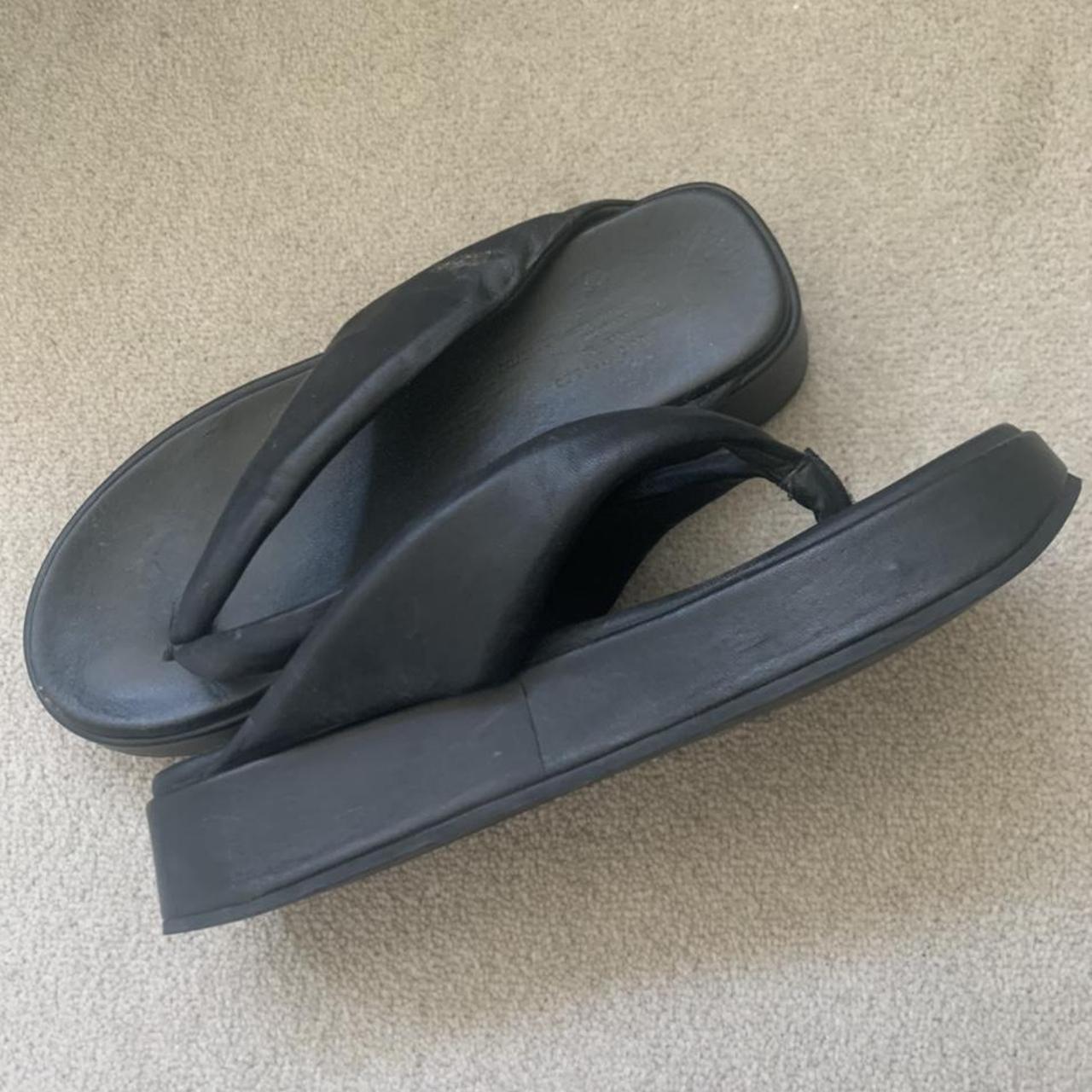 Arket Women's Black Sandals | Depop