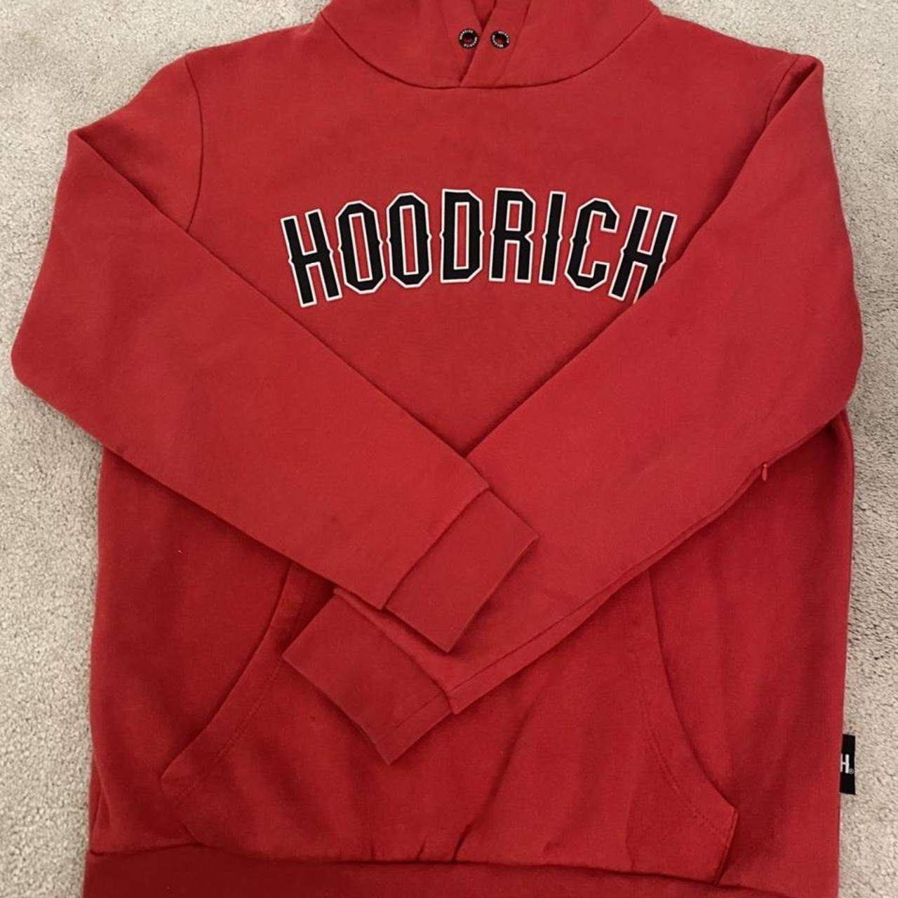 Hoodrich hoodie in red size M used but in good... - Depop