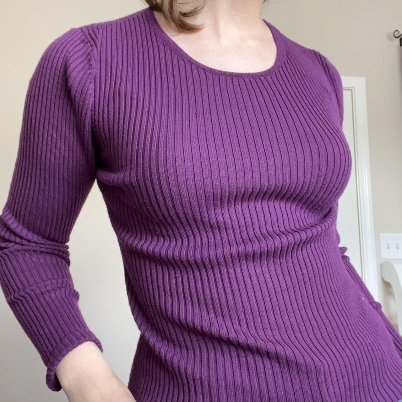 eggplant color sweater