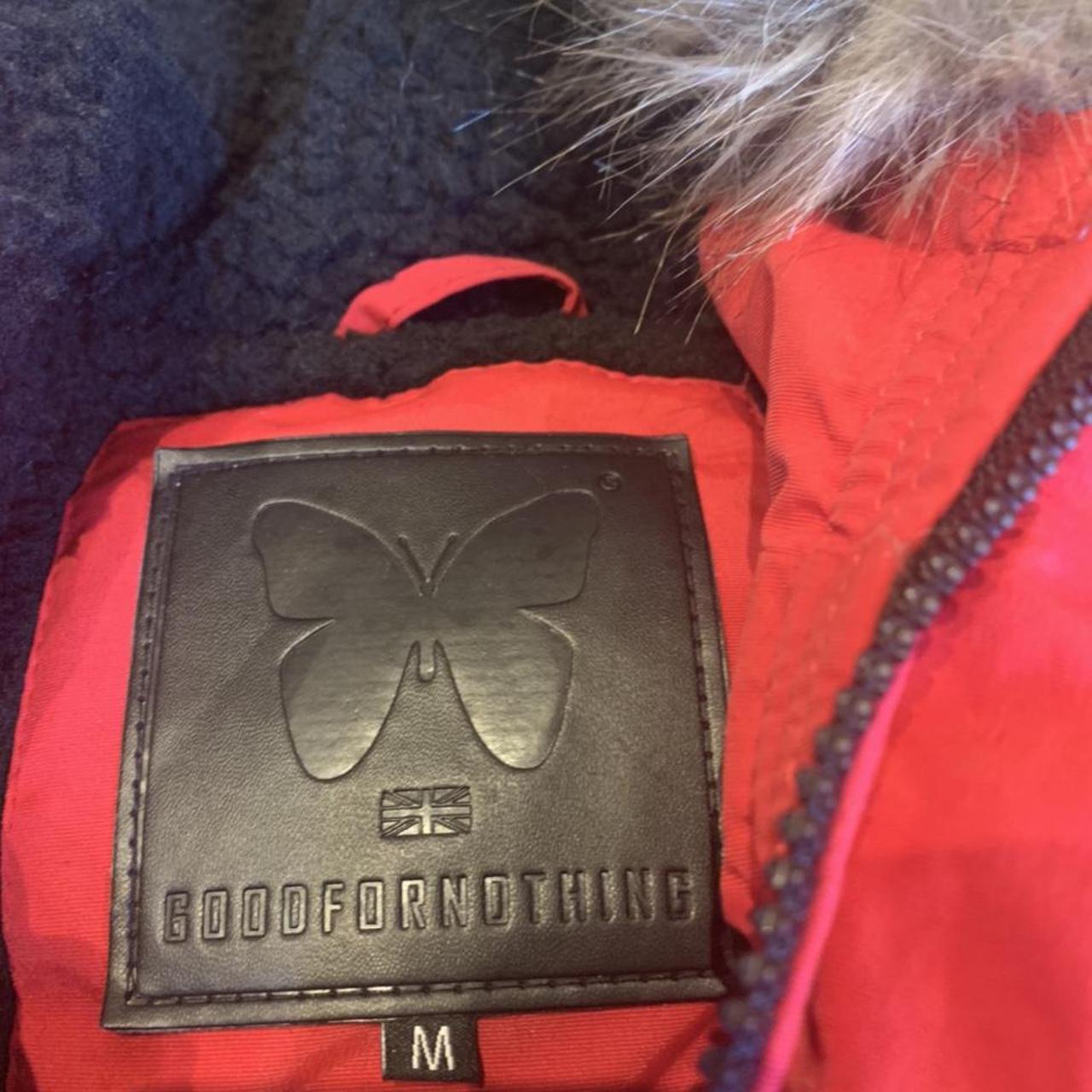 good for nothing red puffer jacket