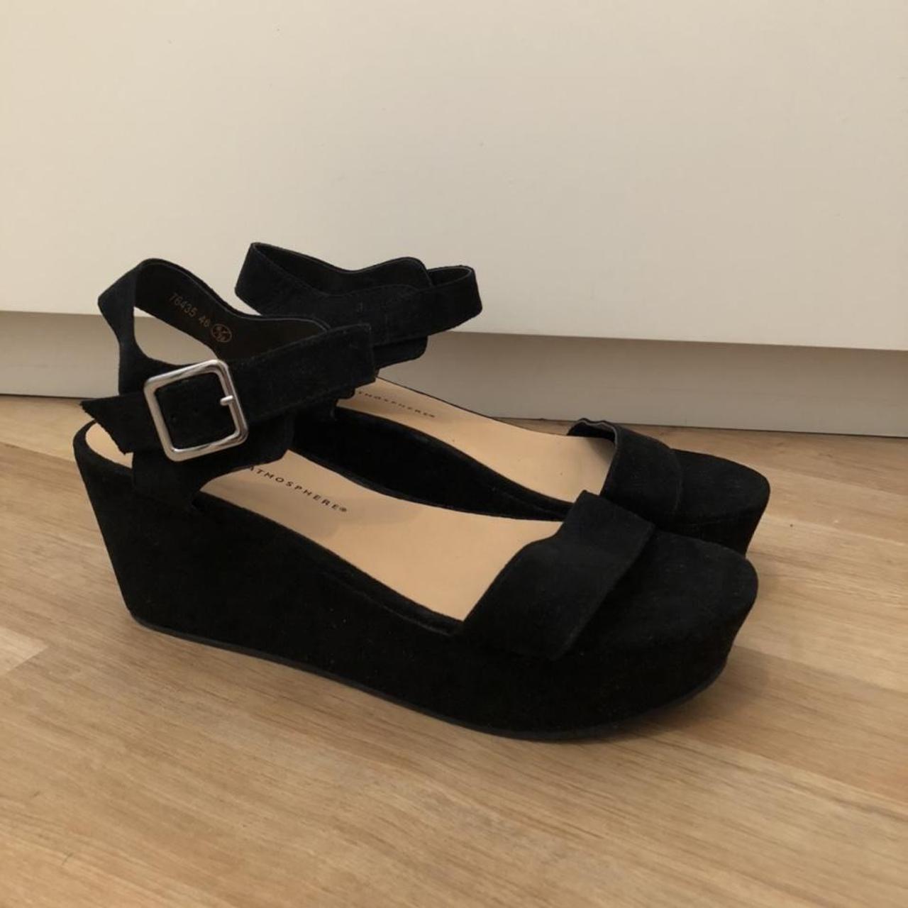 Primark Women's Black Sandals Depop
